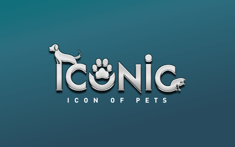 iconic logo effect silver